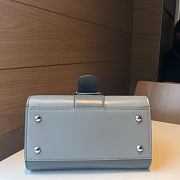 	 Delvaux Brillant leather mini grey color bag 20*11*16cm - 5