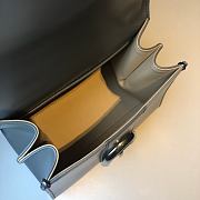 	 Delvaux Brillant leather mini grey color bag 20*11*16cm - 4