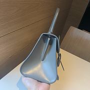 	 Delvaux Brillant leather mini grey color bag 20*11*16cm - 3