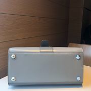 	 Delvaux Brillant leather grey bag 28/14/22cm - 4