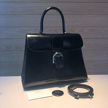 	 Delvaux Brillant leather black bag 28/14/22cm