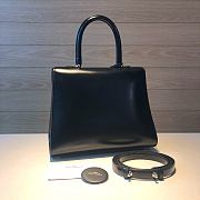 	 Delvaux Brillant leather black bag with red hardware 28/14/22cm - 6