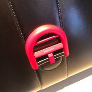 	 Delvaux Brillant leather black bag with red hardware 28/14/22cm - 4