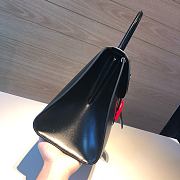 	 Delvaux Brillant leather black bag with red hardware 28/14/22cm - 2