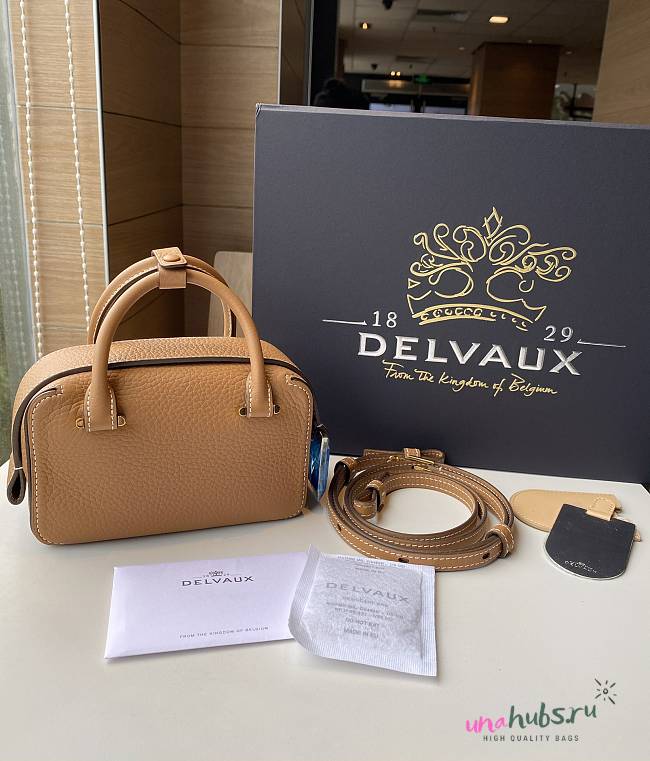 Delvaux Cool Box Brown Bag - 16.5x10.5x7.5cm - 1