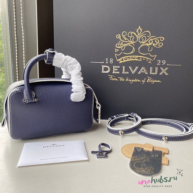 	 Delvaux Cool Box Blue Bag - 16.5x10.5x7.5cm - 1