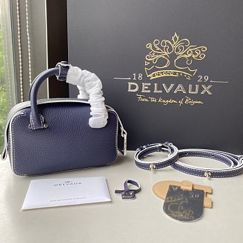 	 Delvaux Cool Box Blue Bag - 16.5x10.5x7.5cm