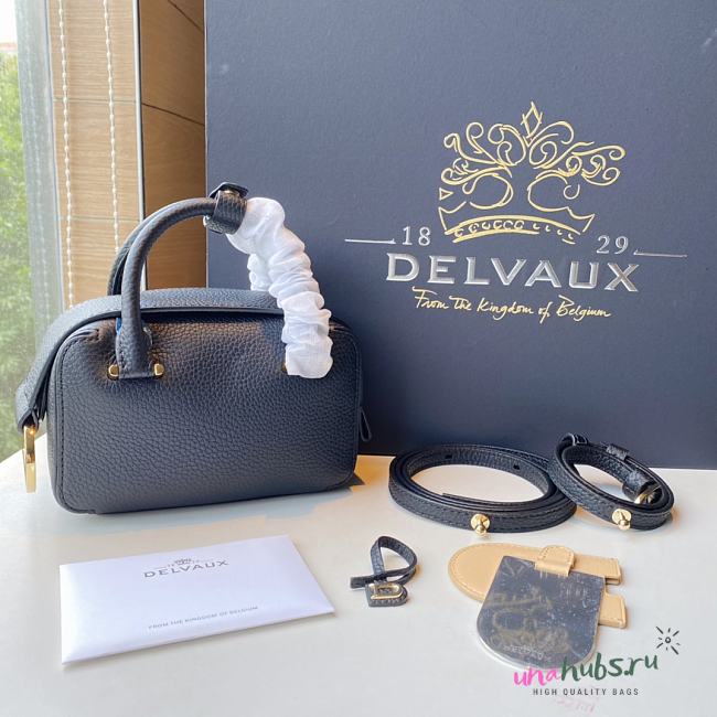 	 Delvaux Cool Box Black Bag - 16.5x10.5x7.5cm - 1
