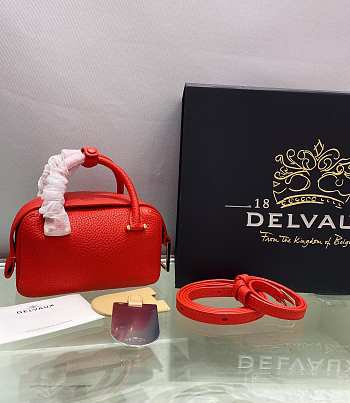 	 Delvaux Cool Box Red Bag - 16.5x10.5x7.5cm