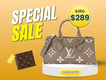 Louis Vuitton M46653 OnTheGo East West Beige Bag