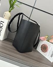 Loewe Pebble Bucket Anagram in Black - 24.5*23.5*28CM - 2