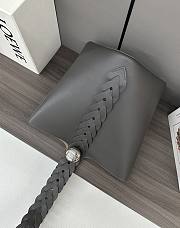 	 Loewe Pebble Bucket Anagram in Grey - 24.5*23.5*28CM - 6