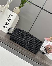 Loewe Front Raffia Black Tote - 24*11*19.5cm - 6
