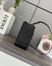 Loewe Front Raffia Black Tote - 24*11*19.5cm - 4