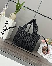 Loewe Front Raffia Black Tote - 24*11*19.5cm - 3