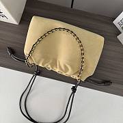 Loewe Flamenco In Beige Suede Bag - 30*10.5*20CM - 5
