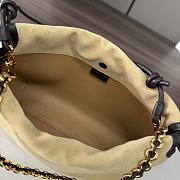 Loewe Flamenco In Beige Suede Bag - 30*10.5*20CM - 4