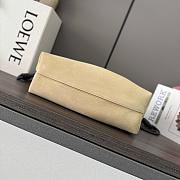 Loewe Flamenco In Beige Suede Bag - 30*10.5*20CM - 2