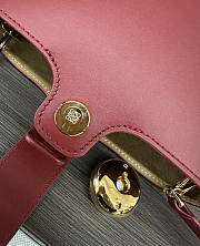 	 Loewe Pebble Bucket Anagram Red Bag - 16*16*19.5CM - 3
