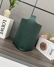 	 Loewe Pebble Bucket Anagram Green Bag - 24.5*23.5*28CM - 6