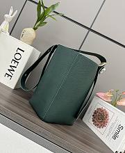 	 Loewe Pebble Bucket Anagram Green Bag - 24.5*23.5*28CM - 5