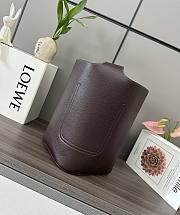 Loewe Pebble Bucket Anagram Dark Chocolate Bag - 24.5*23.5*28CM - 4