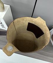 Loewe Pebble Bucket Anagram Dark Chocolate Bag - 24.5*23.5*28CM - 3