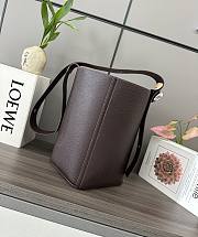 Loewe Pebble Bucket Anagram Dark Chocolate Bag - 24.5*23.5*28CM - 2