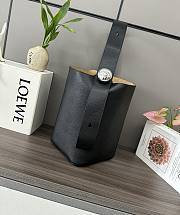 	 Loewe Pebble Bucket Anagram Black Bag - 24.5*23.5*28CM - 1