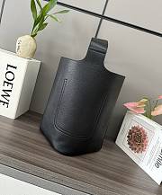 	 Loewe Pebble Bucket Anagram Black Bag - 24.5*23.5*28CM - 4