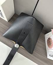 	 Loewe Pebble Bucket Anagram Black Bag - 24.5*23.5*28CM - 2