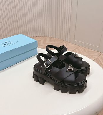 Black Monolith rubber sandals