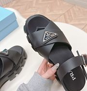 Black Monolith rubber sandals - 6