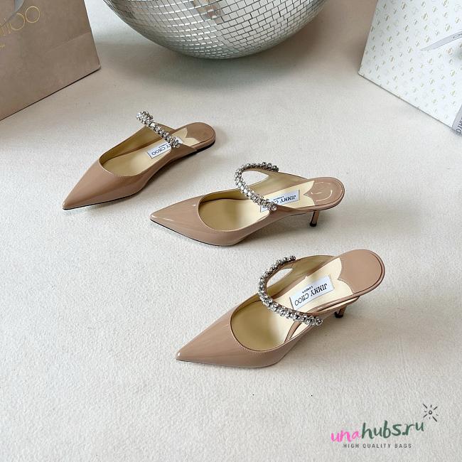Jimmy Choo 10cm Bing Taupe Heels - 1