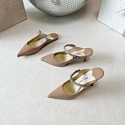 Jimmy Choo 10cm Bing Taupe Heels - 1