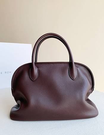 The Row Agens Burgundy Tote - 31x10x23.5cm