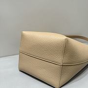 The Row N/S Park Small Textured-Leather Tote Taupe - 5