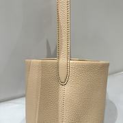The Row N/S Park Small Textured-Leather Tote Taupe - 4