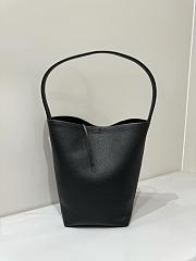 	 The Row N/S Park Small Textured-Leather Tote Black - 1