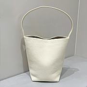 The Row N/S Park Small Textured-Leather Tote White - 1