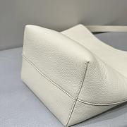 The Row N/S Park Small Textured-Leather Tote White - 5