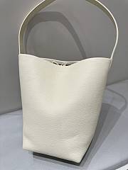 The Row N/S Park Small Textured-Leather Tote White - 2