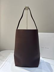 	 The Row N/S Park Textured-Leather Large Tote  - 6