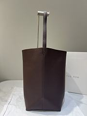 	 The Row N/S Park Textured-Leather Large Tote  - 3