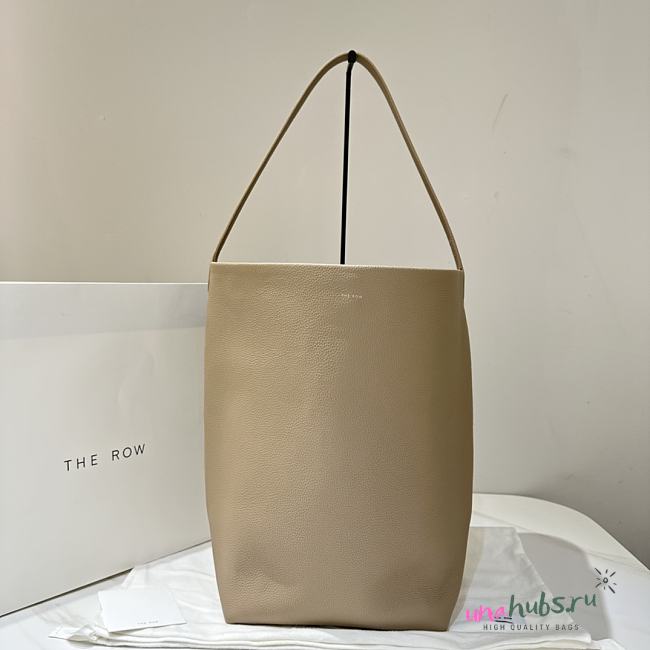 	 The Row N/S Park Textured-Leather Large Tote In Taupe - 1