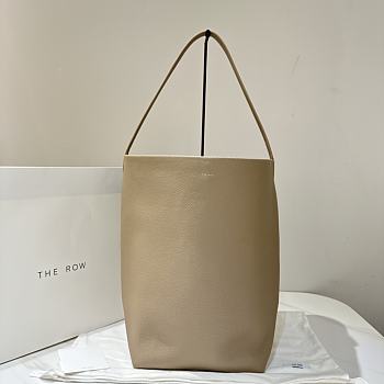 	 The Row N/S Park Textured-Leather Large Tote In Taupe