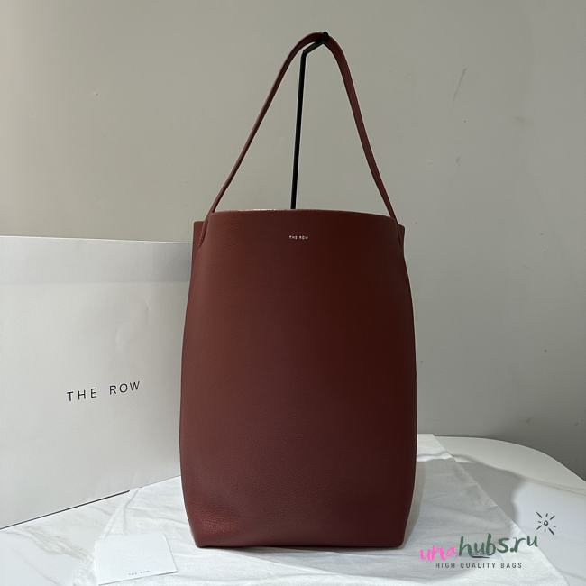 	 The Row N/S Park Textured-Leather Large Tote In Red - 1