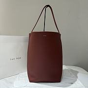 	 The Row N/S Park Textured-Leather Large Tote In Red - 1
