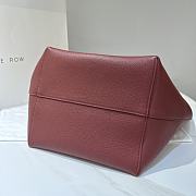 	 The Row N/S Park Textured-Leather Large Tote In Red - 5