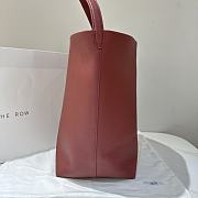 	 The Row N/S Park Textured-Leather Large Tote In Red - 4